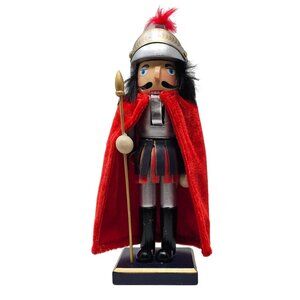 Viking Warrior with Red Cloak 10" Christmas Nutcracker